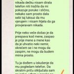 Za godinu i po dana veze nikada dečku nisam dirala telefon niti tražila Za godinu i po dana veze nikada dečku nisam dirala telefon niti tražila